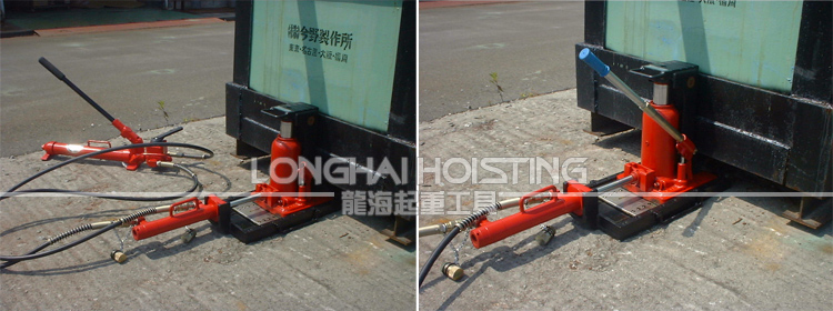 F-100TL滑動(dòng)臺(tái)千斤頂使用案例
